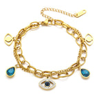 Devil's Eye Titanium Steel Bracelet