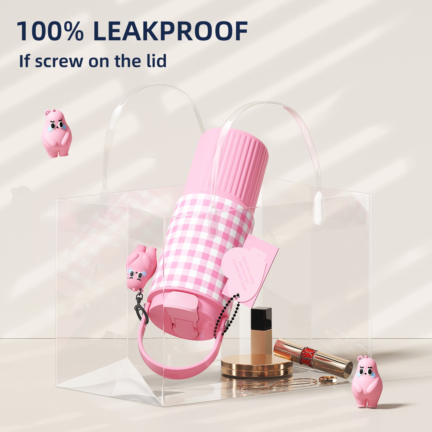 Blue and Pink 24 OZ Leak Proof Stainless Steel Tumble