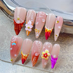 Long Stiletto Press On Nails