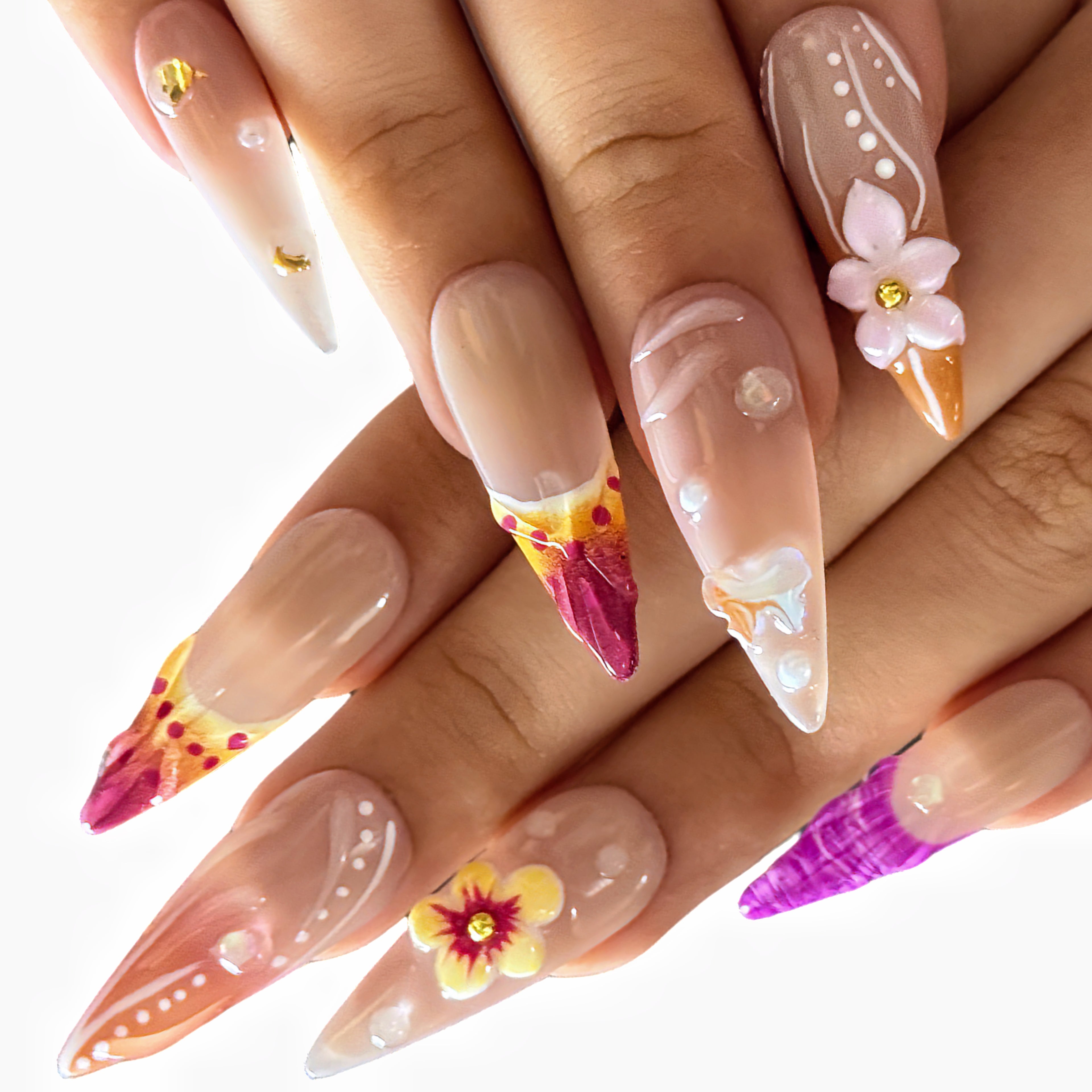 Long Stiletto Press On Nails