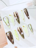 Gloden Chrome Abstract