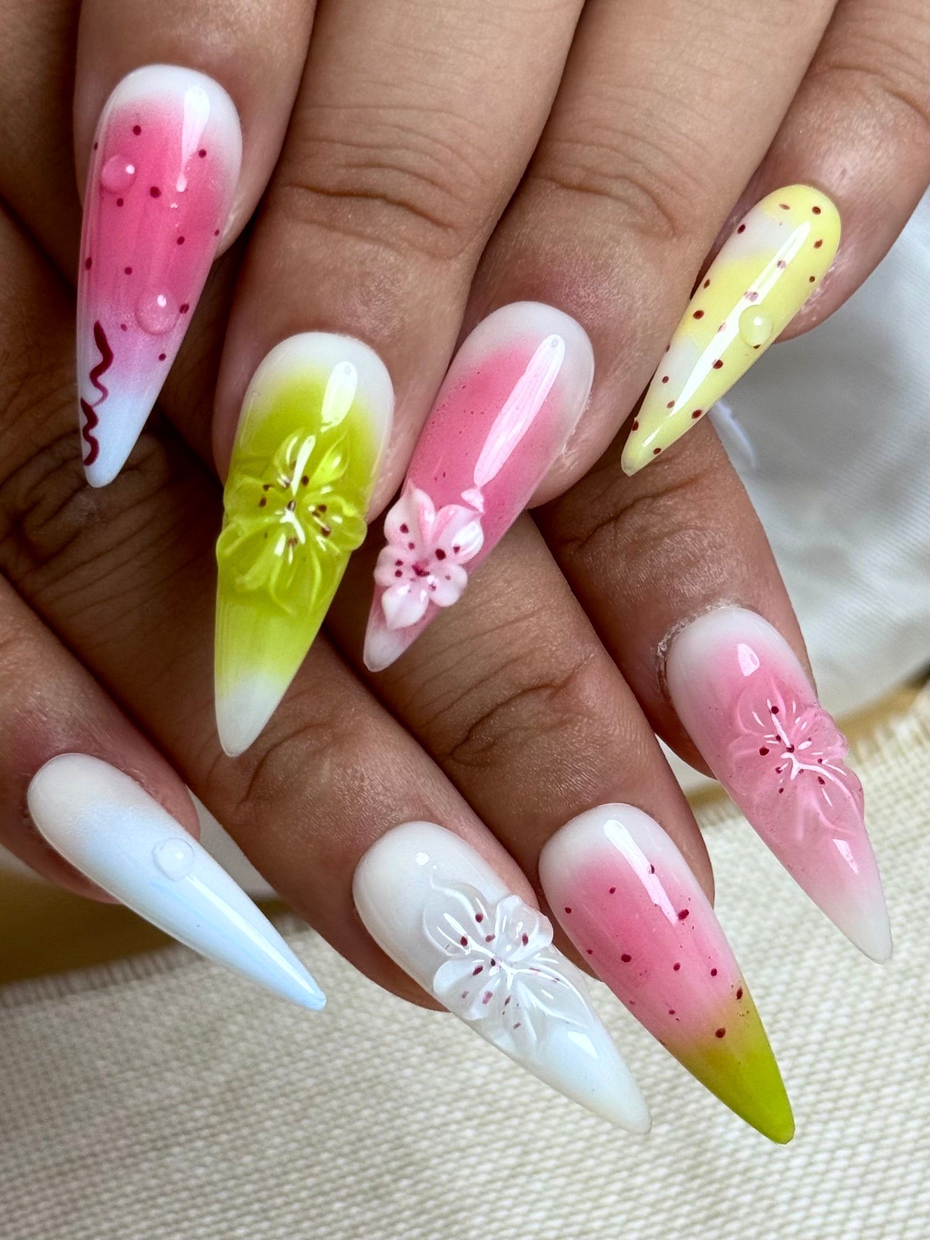 Pink Breeze From Ocean Waves