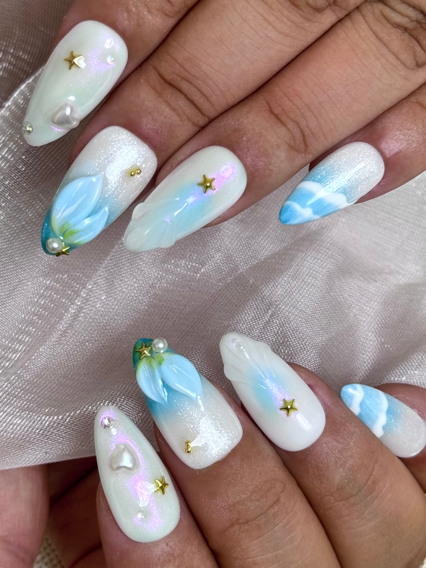 3D Hand Painted Blue Dream