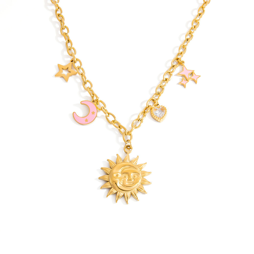 Sunflower Necklace Plated