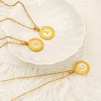 Shell 26 Letter Pendant Jewelry