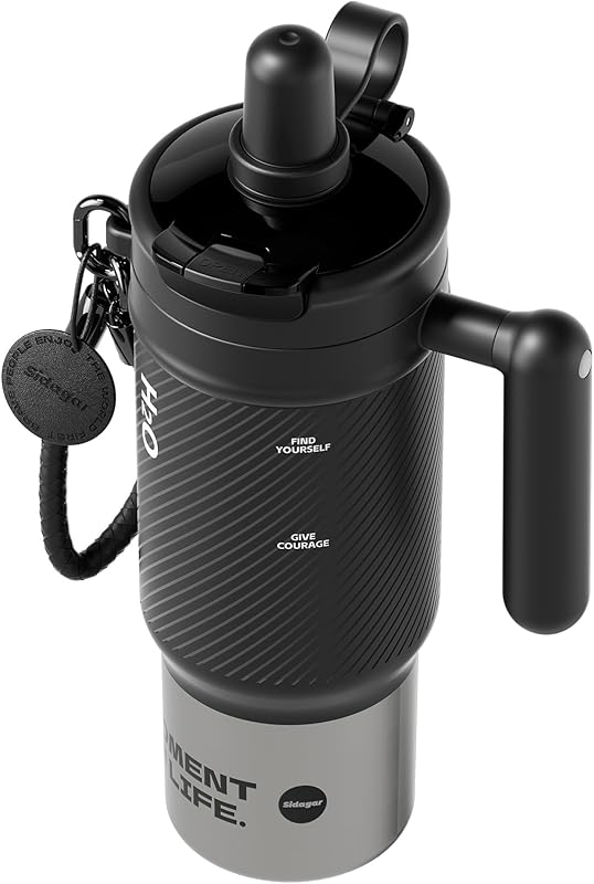 Tumbler with Handle and Straw
