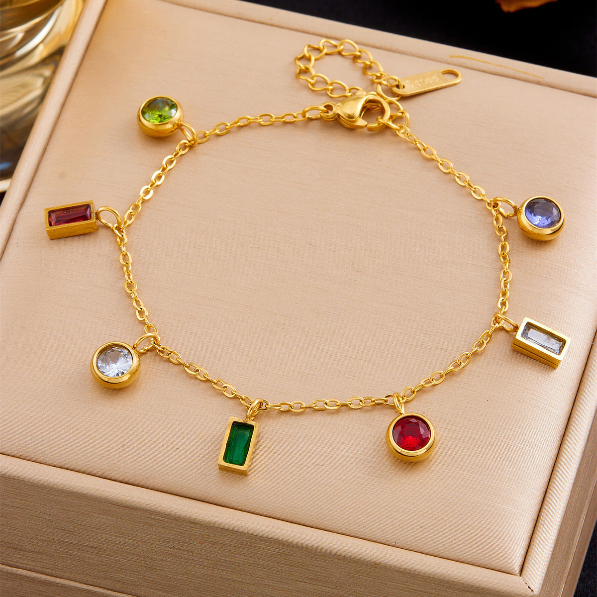 Colorful Zirconia Non-Fading Bracelet