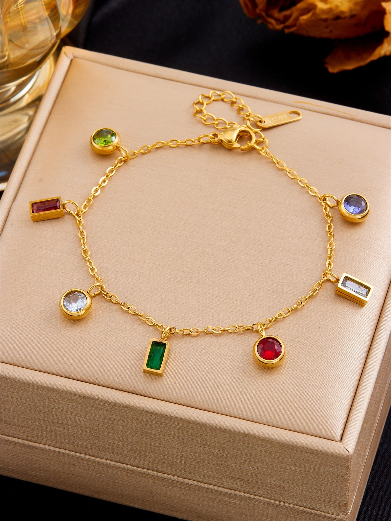 Colorful Zirconia Non-Fading Bracelet