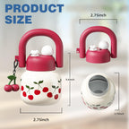 22 oz Water Bottle with Straw and Carry Handle