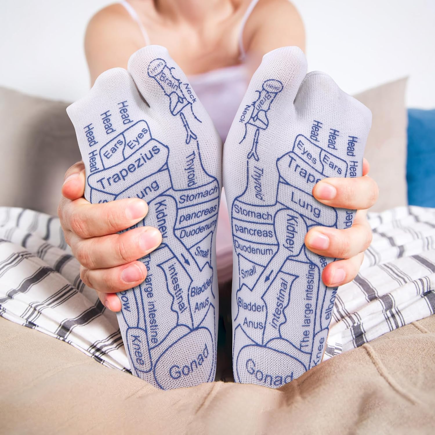Foot Reflexology Sock Set with Massage Tool