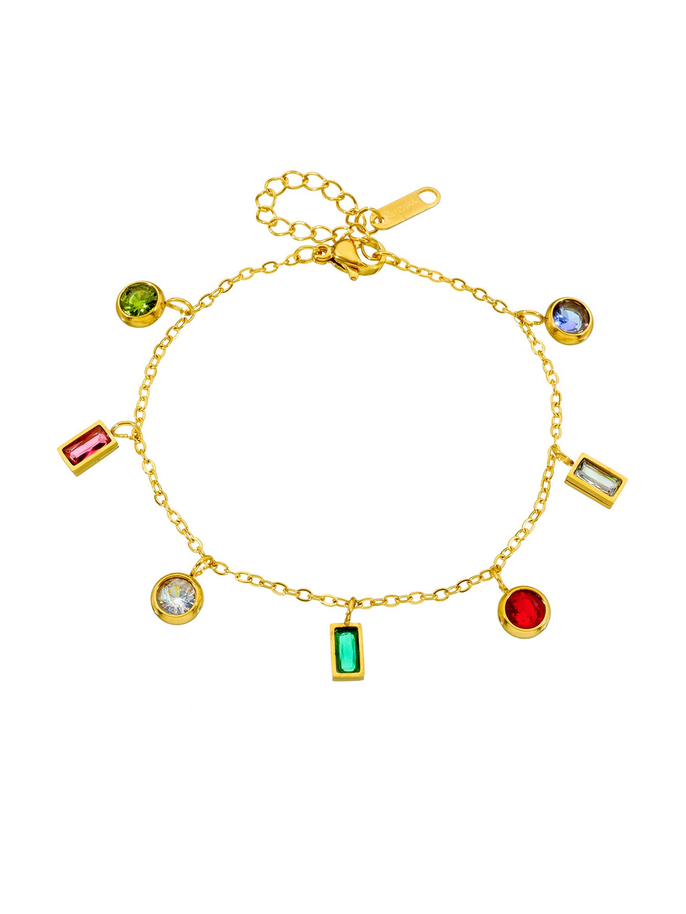 Colorful Zirconia Non-Fading Bracelet
