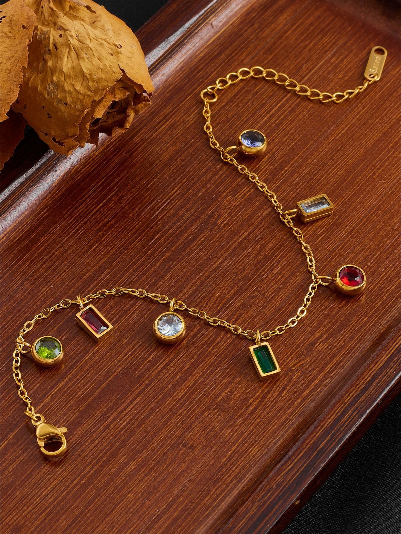 Colorful Zirconia Non-Fading Bracelet