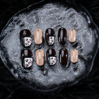 Trendy Two - Tone Leopard Nails with Sparkle - Must - Have Manicure