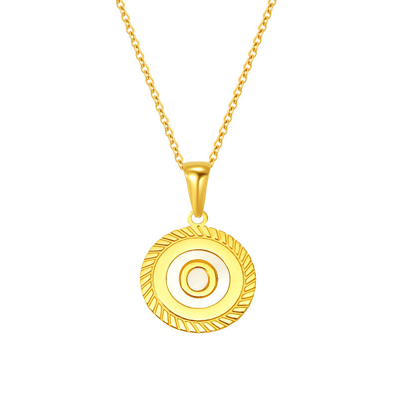 Shell 26 Letter Pendant Jewelry
