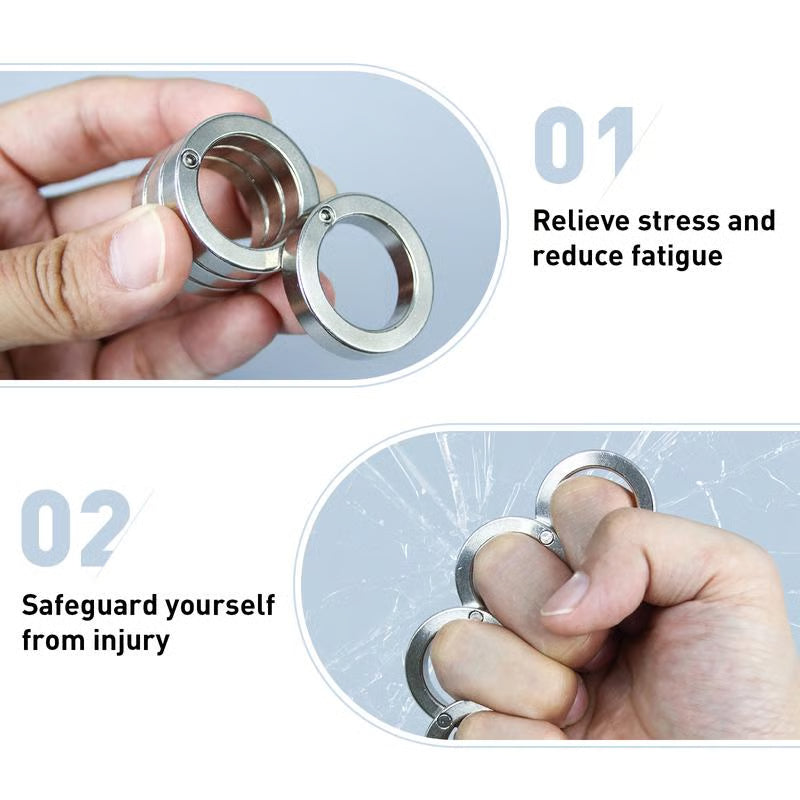Folding Finger Ring, Four Finger Ring, StressReducing Finger Ring, Anxiety Relief