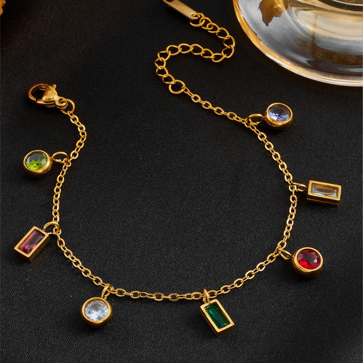 Colorful Zirconia Non-Fading Bracelet