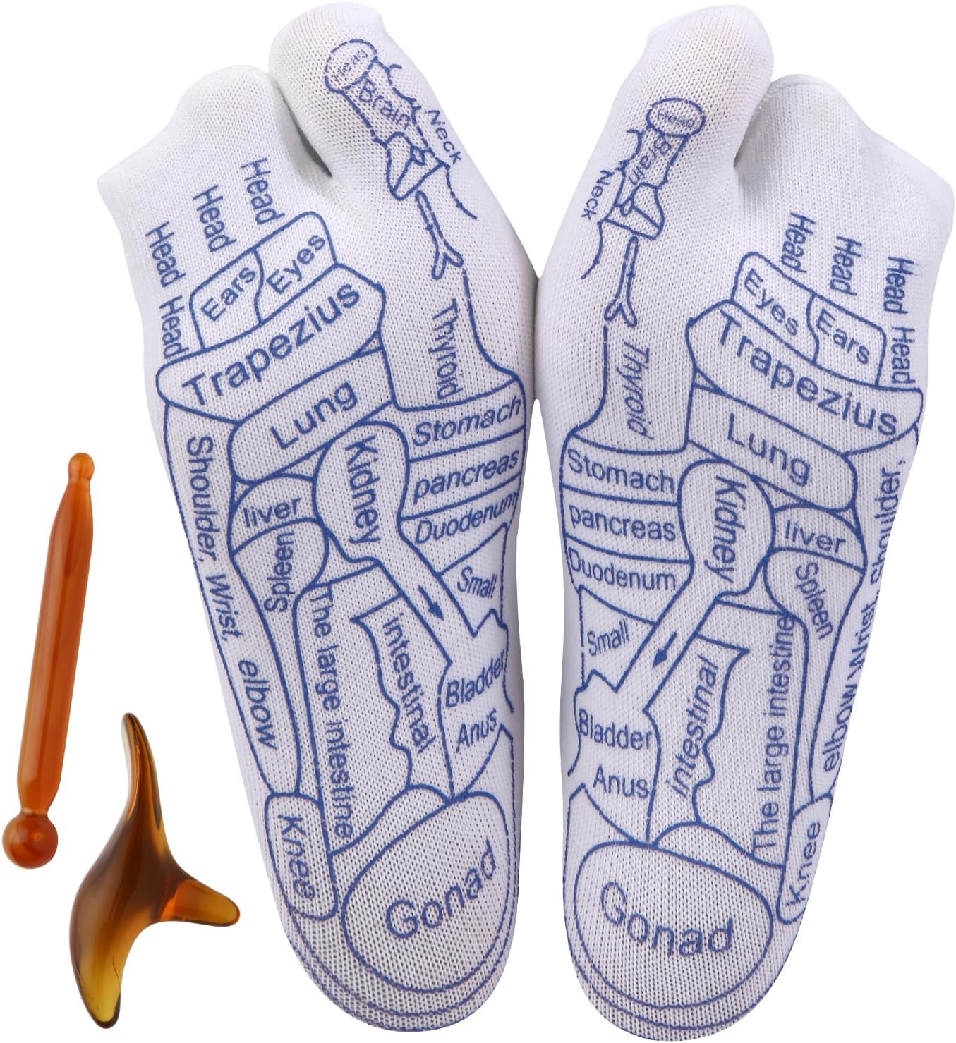 Foot Reflexology Sock Set with Massage Tool