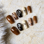 Bling Coffin Press on Nails Fake Nails Tips Full Cover
