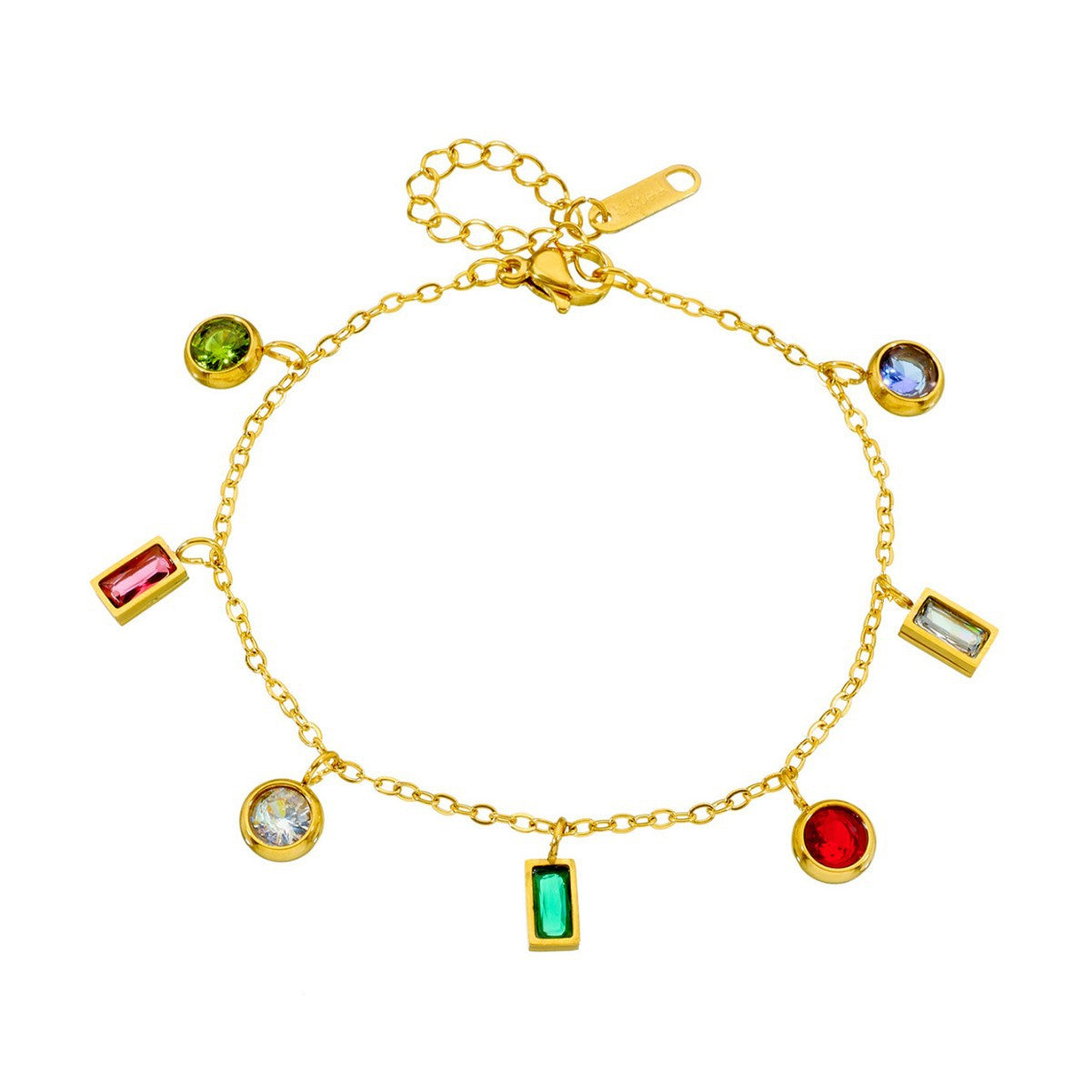 Colorful Zirconia Non-Fading Bracelet