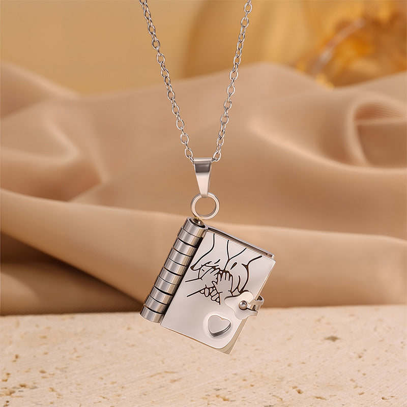 My Little Star Book Necklace for Daughter / Son, Birthday Day Gift Graduation Jewelry of Love
