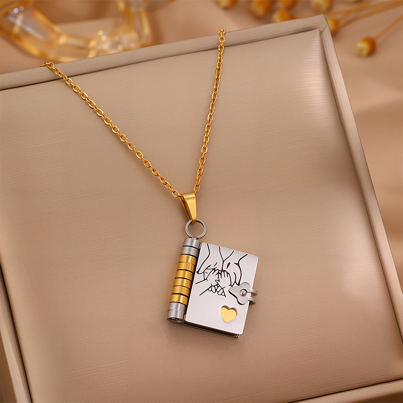 My Little Star Book Necklace for Daughter / Son, Birthday Day Gift Graduation Jewelry of Love