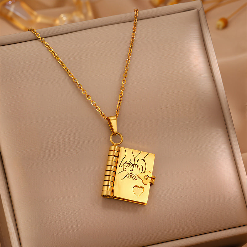 My Little Star Book Necklace for Daughter / Son, Birthday Day Gift Graduation Jewelry of Love