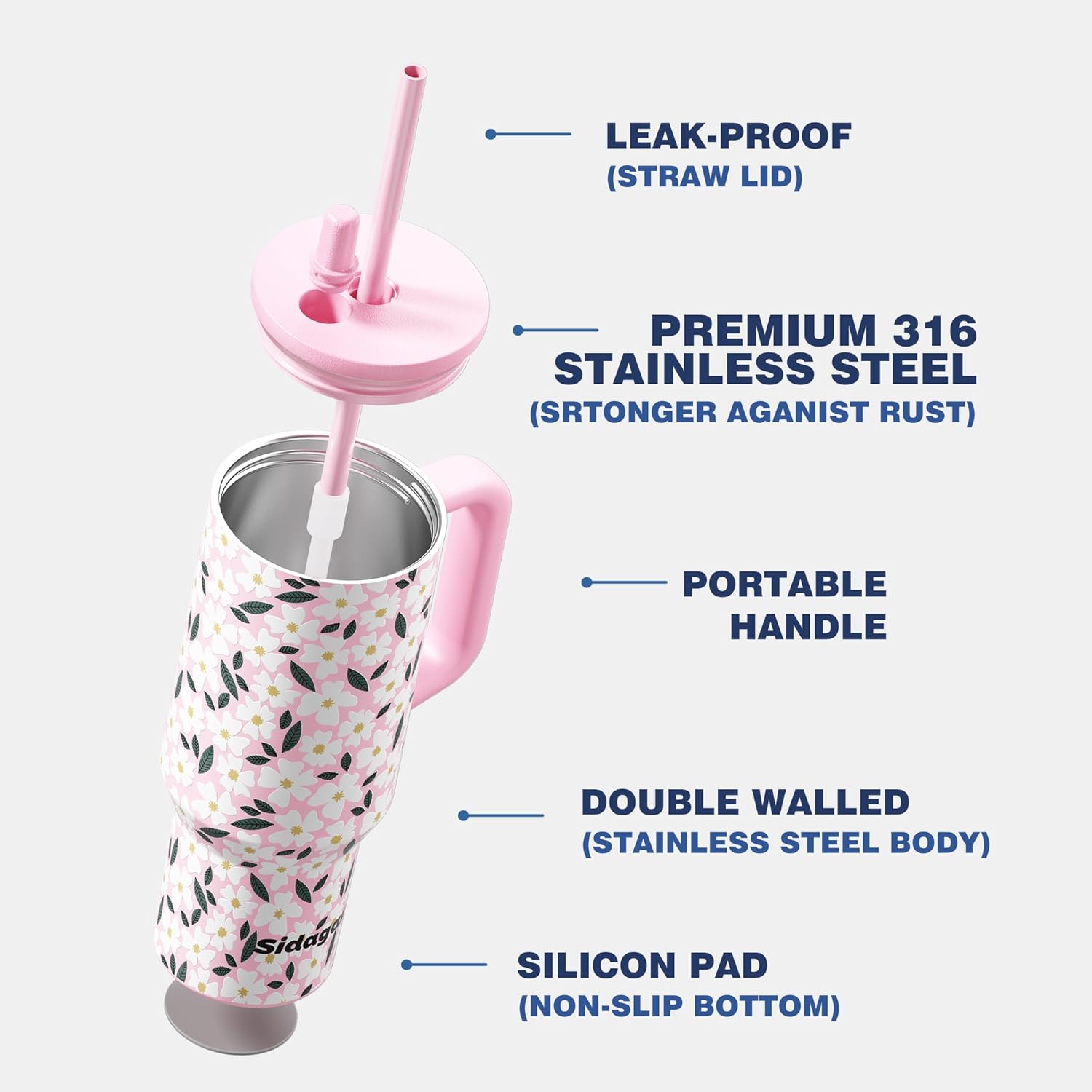 Resuable Ceramic Lined Coffee Travel Mug
