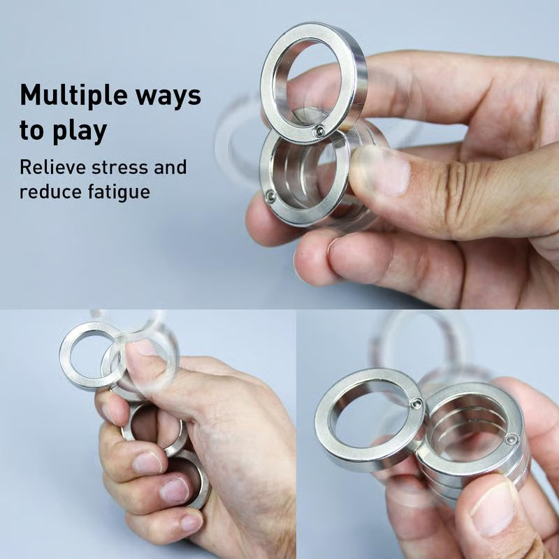 Folding Finger Ring, Four Finger Ring, StressReducing Finger Ring, Anxiety Relief