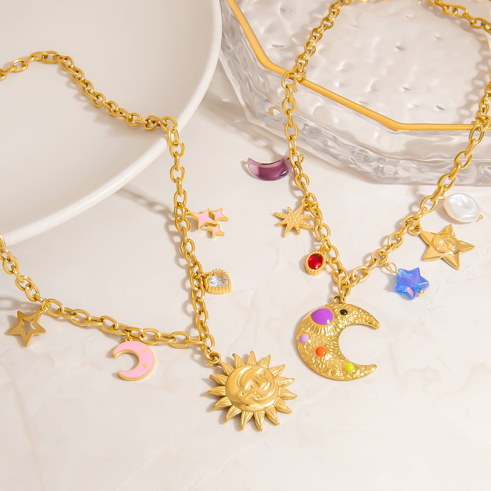 Sunflower Necklace Plated