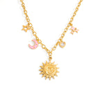 Sunflower Necklace Plated