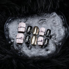 Sparkle Detail Pink & Black Nail Art - Trendy Fashion Pick