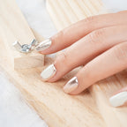 Sparkle Glitter & Metallic Rose Gold Nail Set - Trendy Fashion Manicure