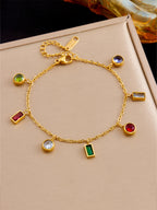 Colorful Zirconia Non-Fading Bracelet