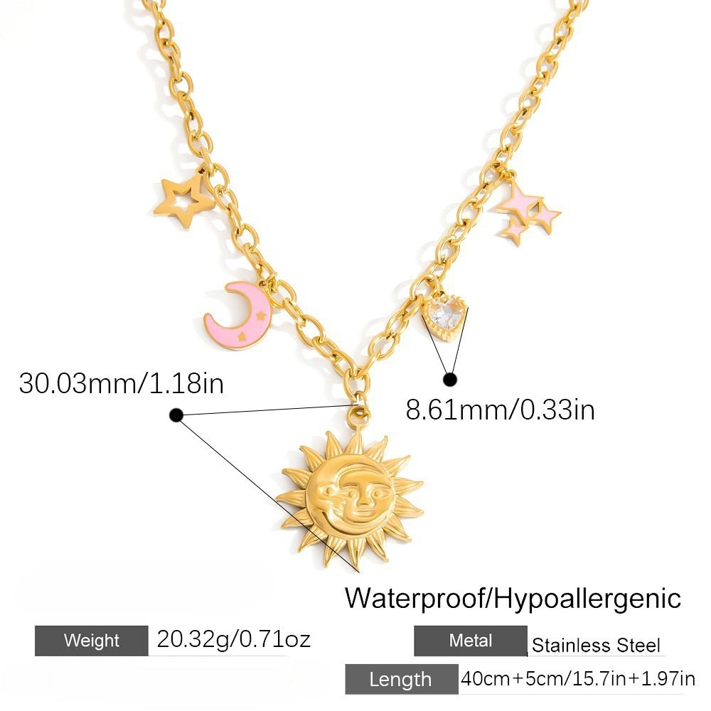Sunflower Necklace Plated
