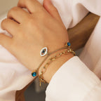 Devil's Eye Titanium Steel Bracelet