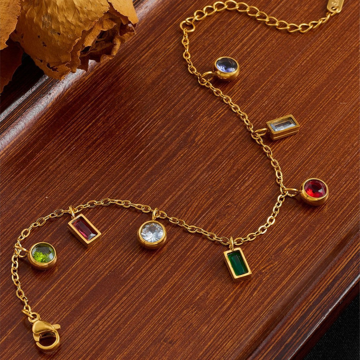 Colorful Zirconia Non-Fading Bracelet