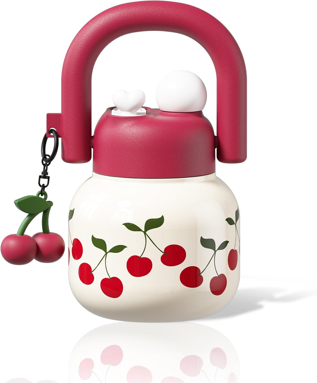 22 oz Water Bottle with Straw and Carry Handle