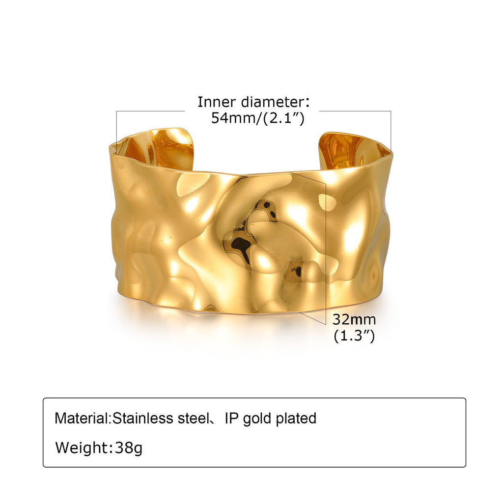 Wrinkled Vintage Style Bracelet