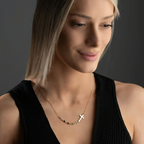 Cross Family Birthstone Necklace